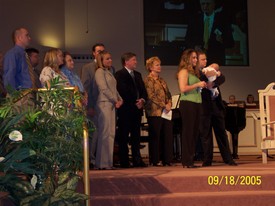 Sun Sep 18 11:24:42 2005

Andrew was baptised today, and had lots of family on-hand for support.