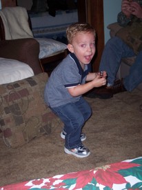 Thu 20 Dec 2007 10:11:01 PM

Andrew discovered playing the harmonica at Mema and Papa's house.  On the way back to grandaddy and grandmother's house that night he said, 