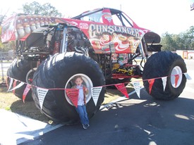 Thu 25 Feb 2010 03:13:33 PM

Andrew visited a few monster trucks with Mom and Gracie a few days before he went to Monster Jam with Dad.  This is Gunslinger.