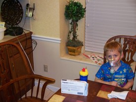 Sun 11 Apr 2010 08:13:37 PM

On Tuesday, April 12th, Andrew was sent to Wolfson Children's Hospital by his pediatrician and was diagnosed with a partially collapsed lung!  He was quite sick for several more days, but did get well in about 10 days.