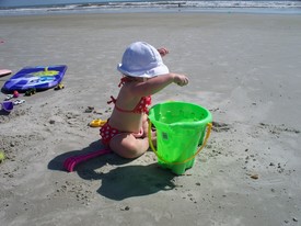 Fri 17 Sep 2010 11:09:27 AM

Gracie went to the beach with Mom and Nana/Papa and Uncle Conrad and Aunt Christina. Andrew was in school so Dad took care of picking him up and such.